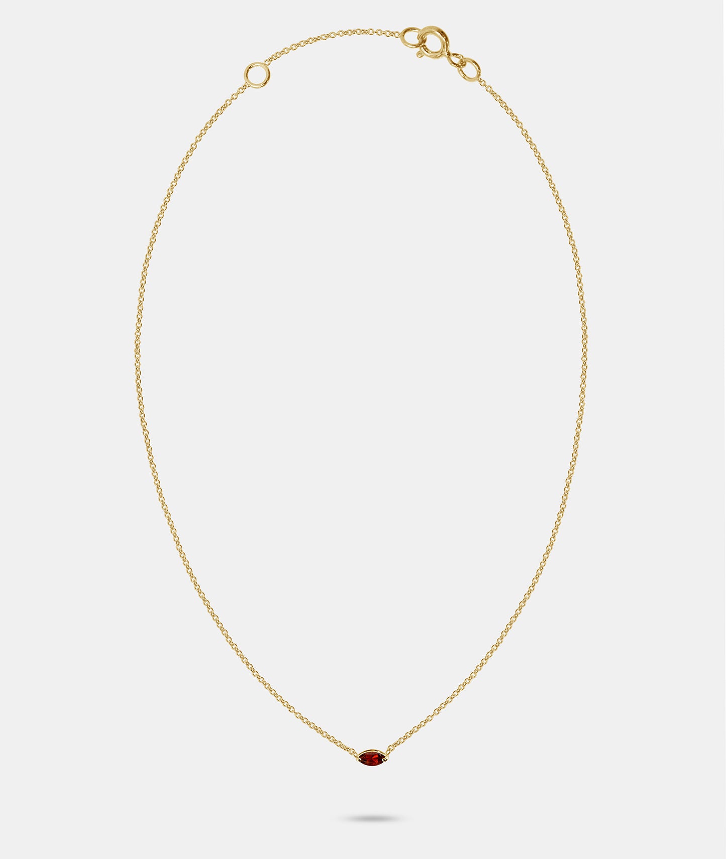 Marquise Gemstone Pendant Necklace