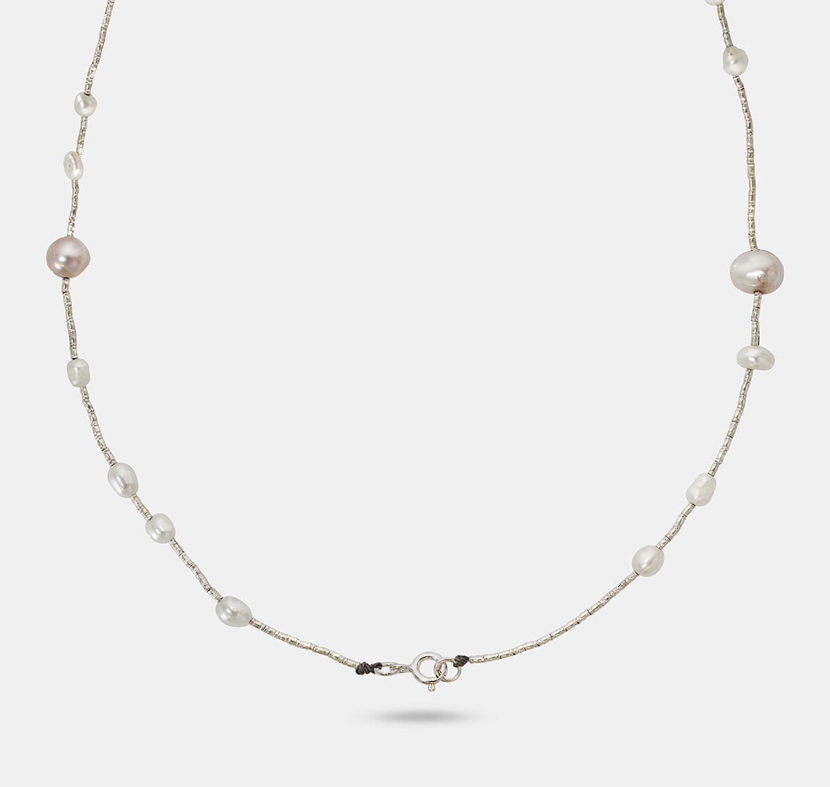 Large and Small Pearl Necklace