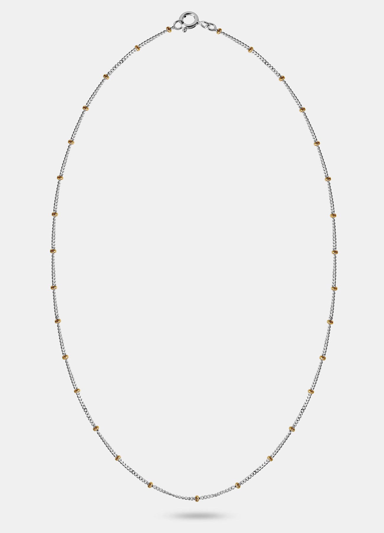 Ball Chain with Small Beads Necklace
