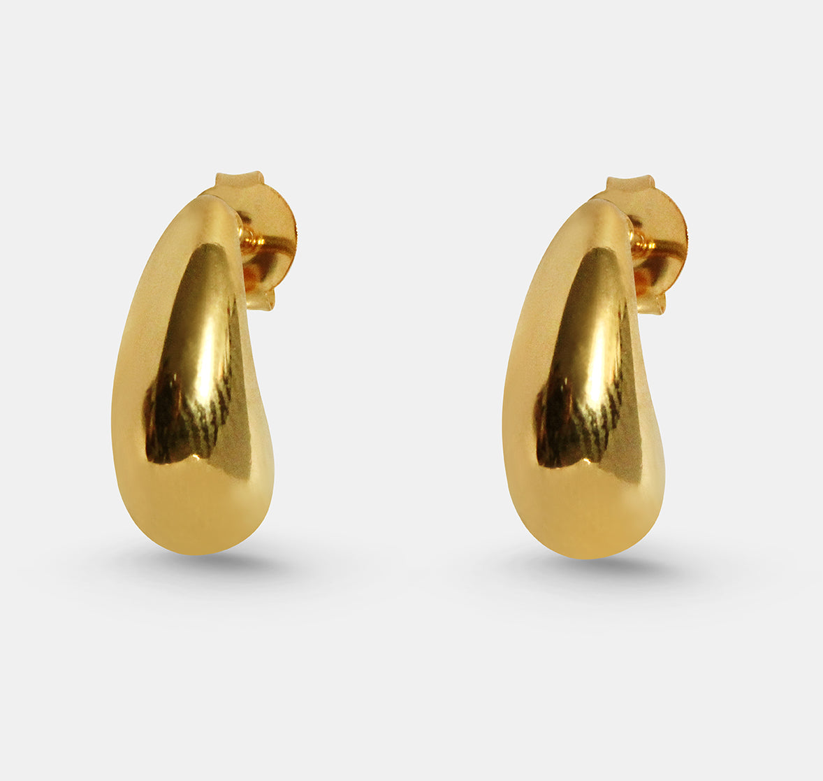 Teardrop Huggie Earrings