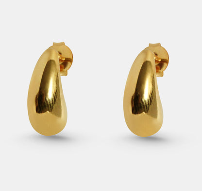 Teardrop Huggie Earrings