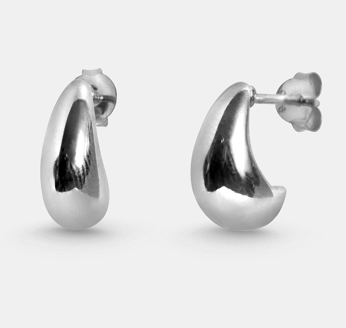 Teardrop Huggie Earrings
