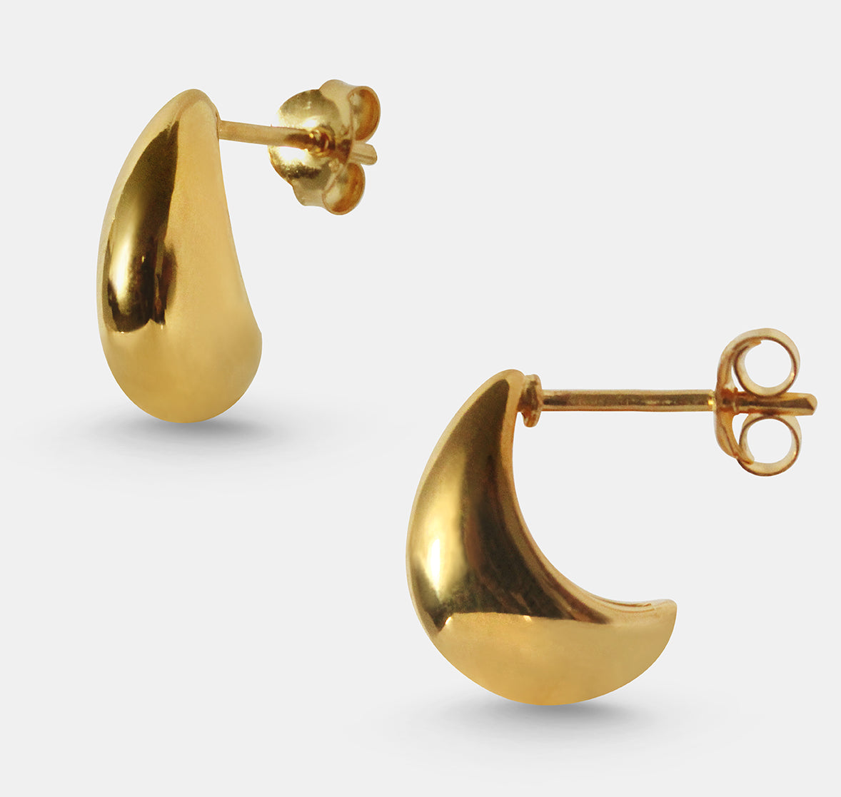 Teardrop Huggie Earrings