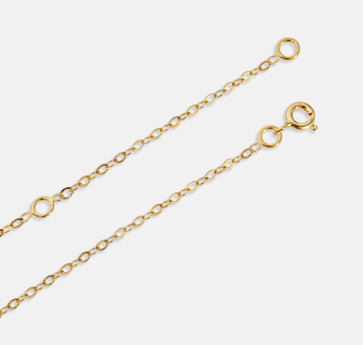 Mixed Chain Necklace wth Interlocking Heart Loops