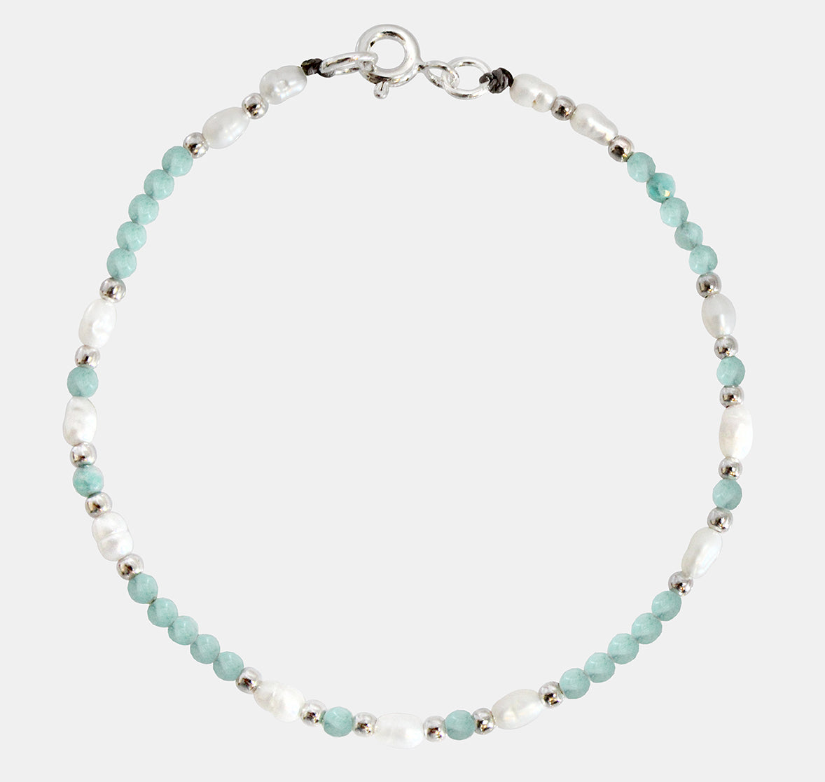 Pearl and Natural Stone Bracelet