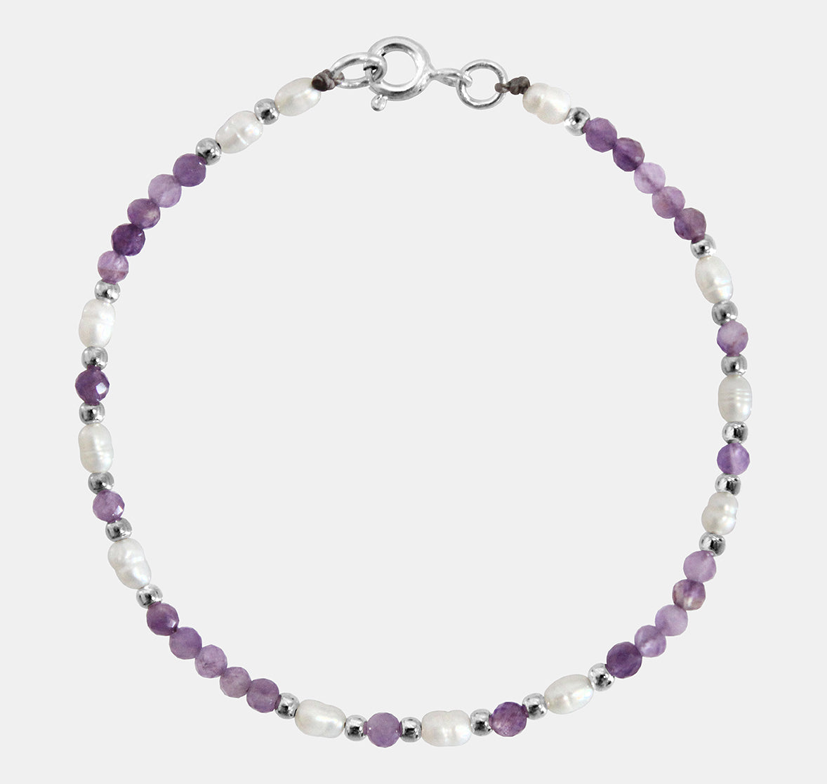 Pearl and Natural Stone Bracelet