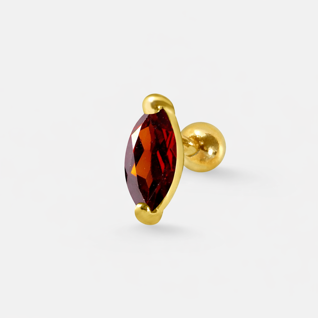 Large Marquise Stud