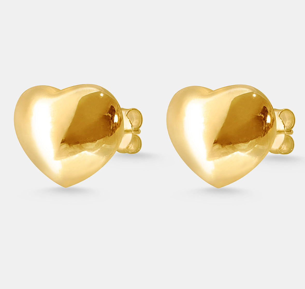 Heart Stud Earrings (Pair)