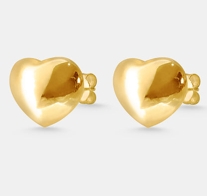 Heart Stud Earrings (Pair)