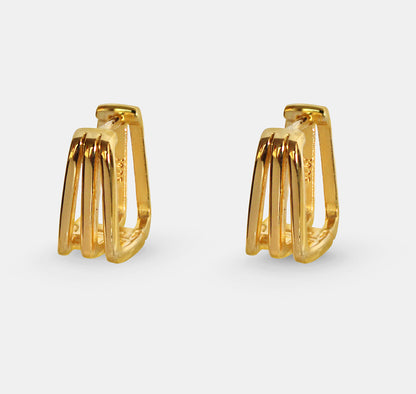 Square Hoop Earrings (Pair)