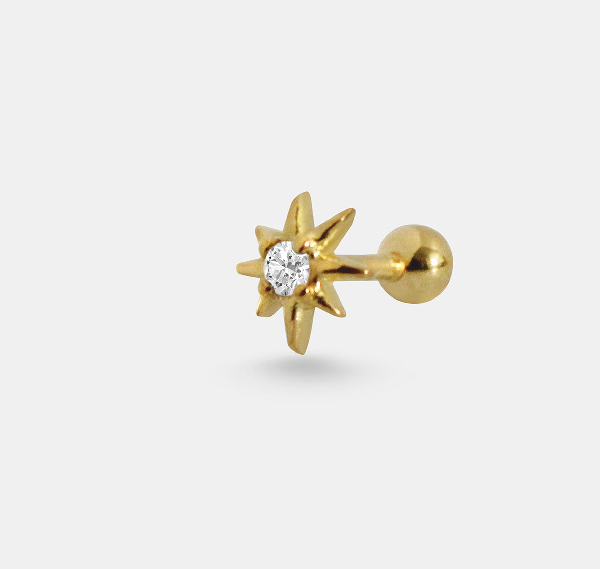 Star with Small Gem Stud
