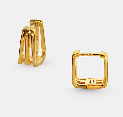 Square Hoop Earrings (Pair)