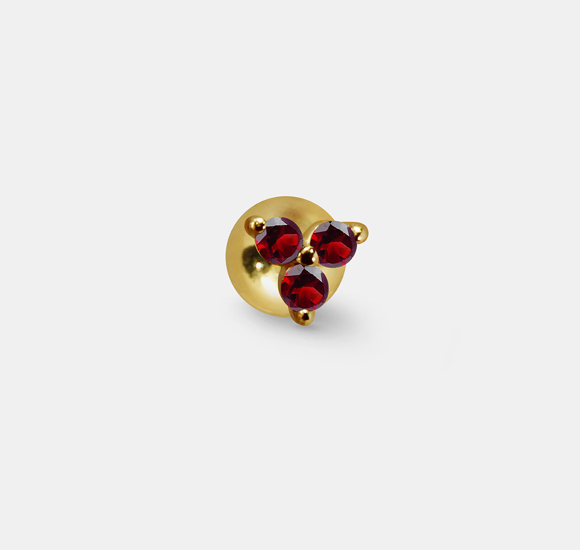 Tiny Gem Trio Cluster Single Stud