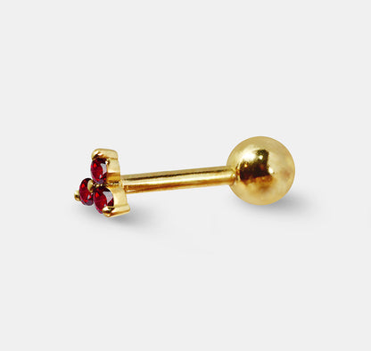 Tiny Gem Trio Cluster Single Stud