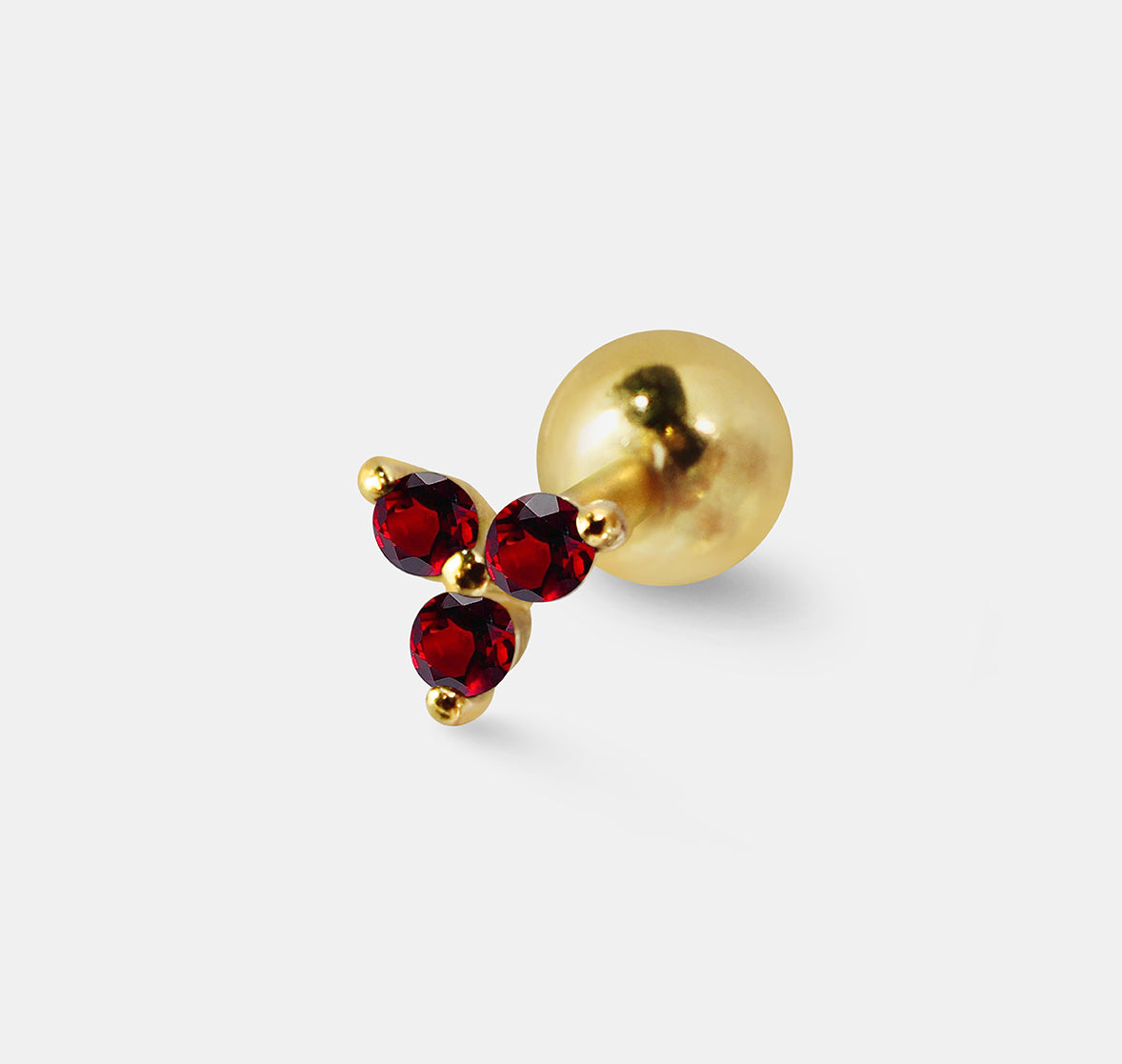 Tiny Gem Trio Cluster Single Stud