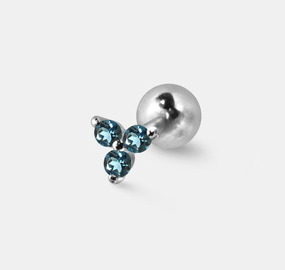 Tiny Gem Trio Cluster Single Stud