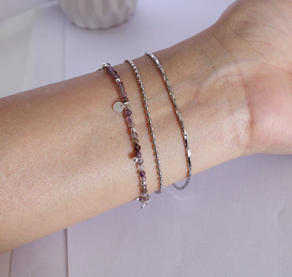 Beaded Bracelet with Drop Beads and Discs