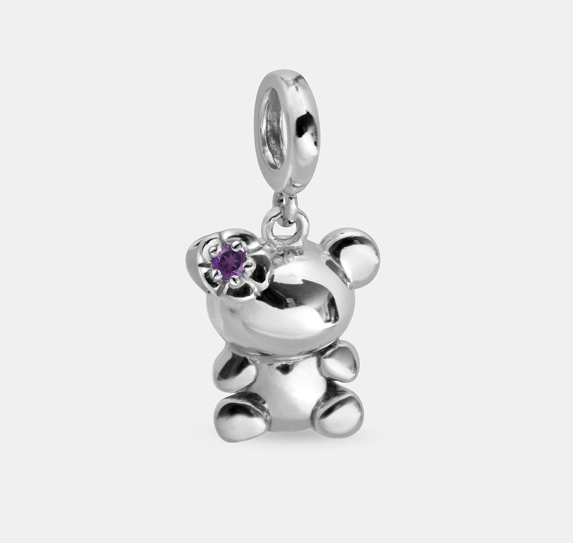 Bear Charm with Ear Flower