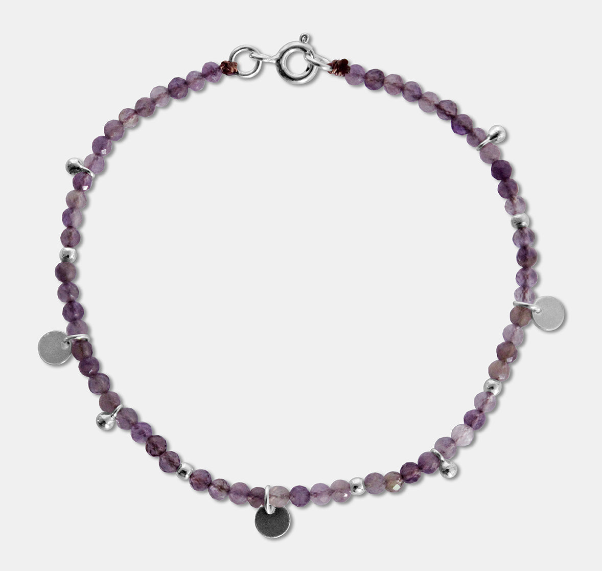 Beaded Bracelet with Drop Beads and Discs