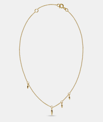 Asymmetric Droplet Pendant Necklace