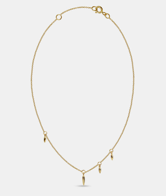 Asymmetric Droplet Pendant Necklace