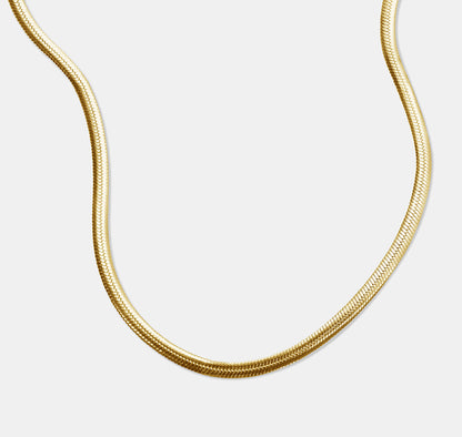Snake Oval Chain Necklace