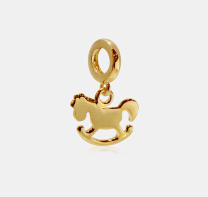 Flat Rocking Horse Charm (Traditional)