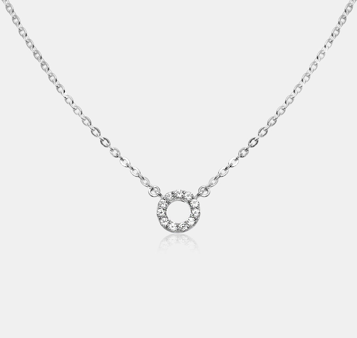 Gem Encrusted Loop Pendant Necklace