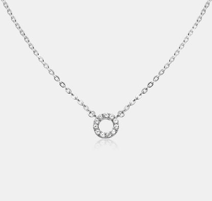 Gem Encrusted Loop Pendant Necklace