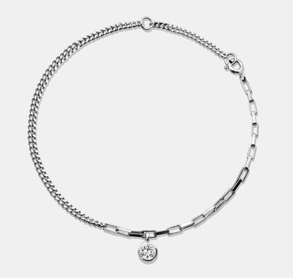 Gemstone Mixed Chain Bracelet (Drop Set)