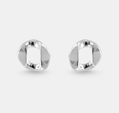 Cuban Link Stud Earring (Pair)