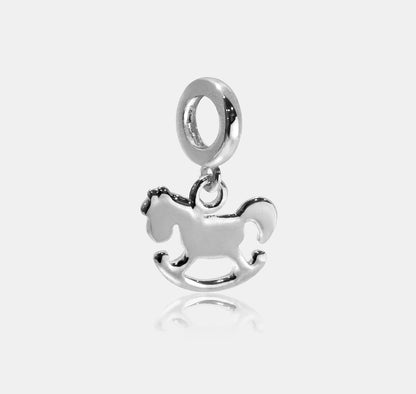 Flat Rocking Horse Charm (Traditional)