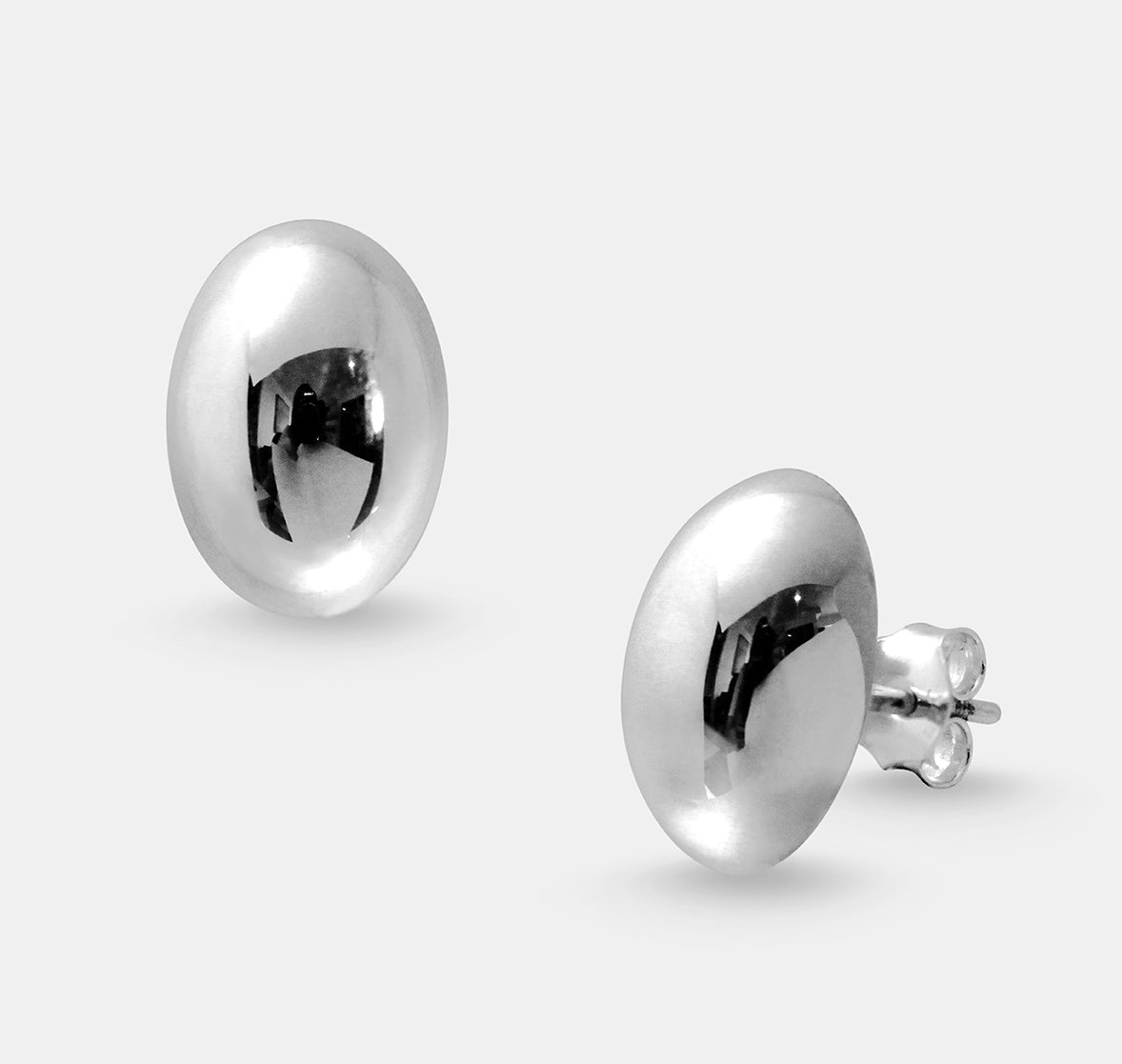 Oval Stud Earrings