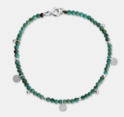 Beaded Bracelet with Drop Beads and Discs
