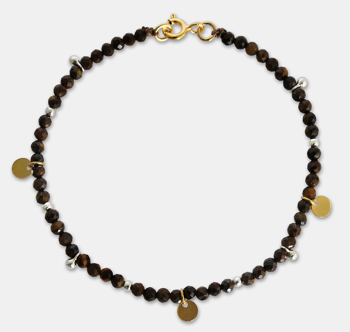 Beaded Bracelet with Drop Beads and Discs