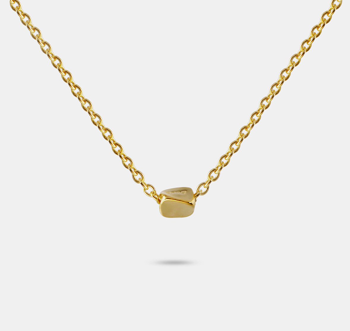 Cable Chain with Twist Bead