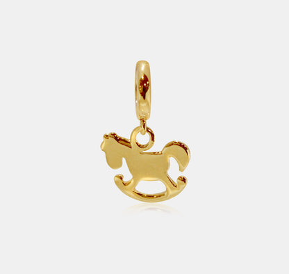 Flat Rocking Horse Charm (Traditional)