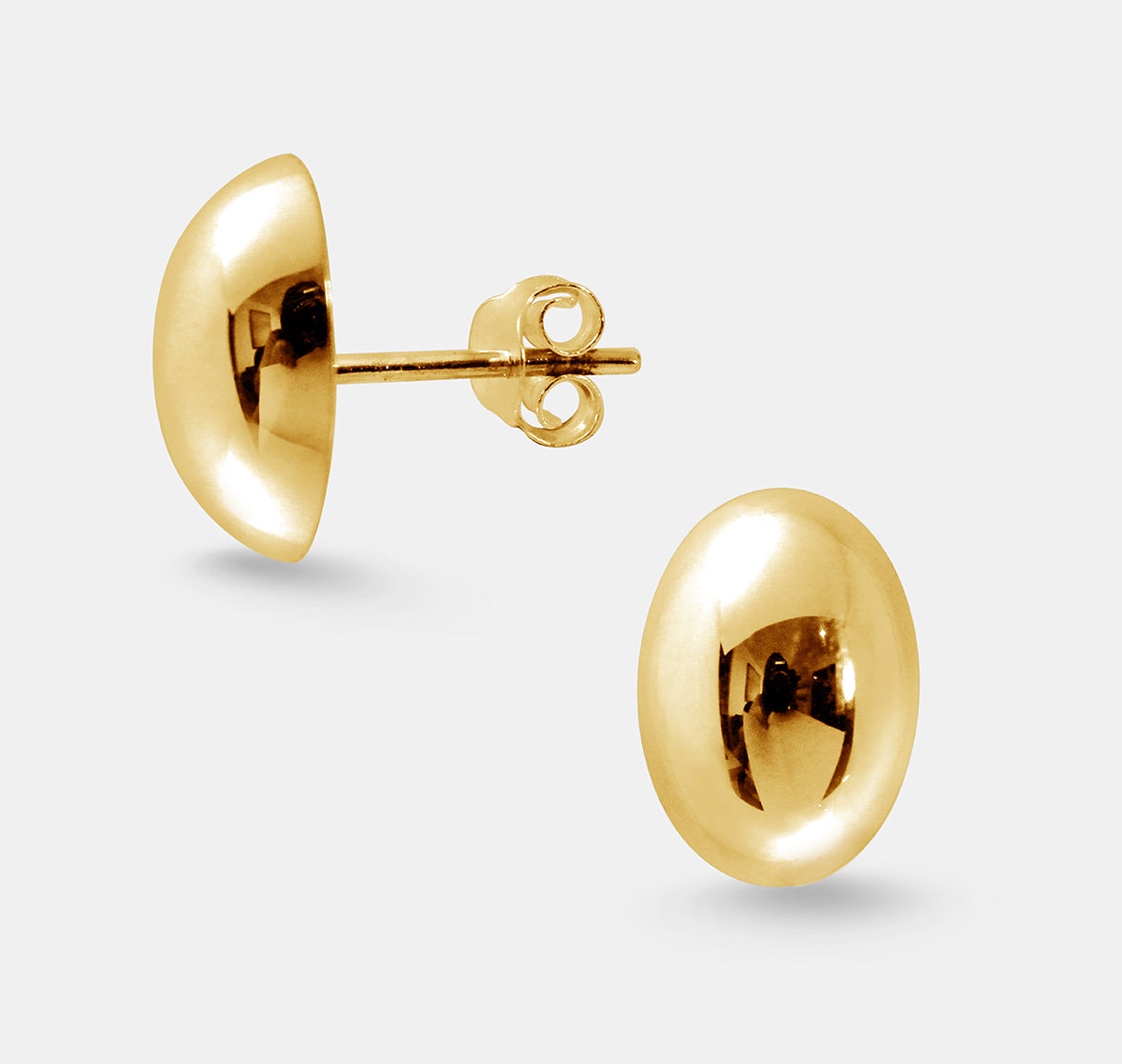 Oval Stud Earrings