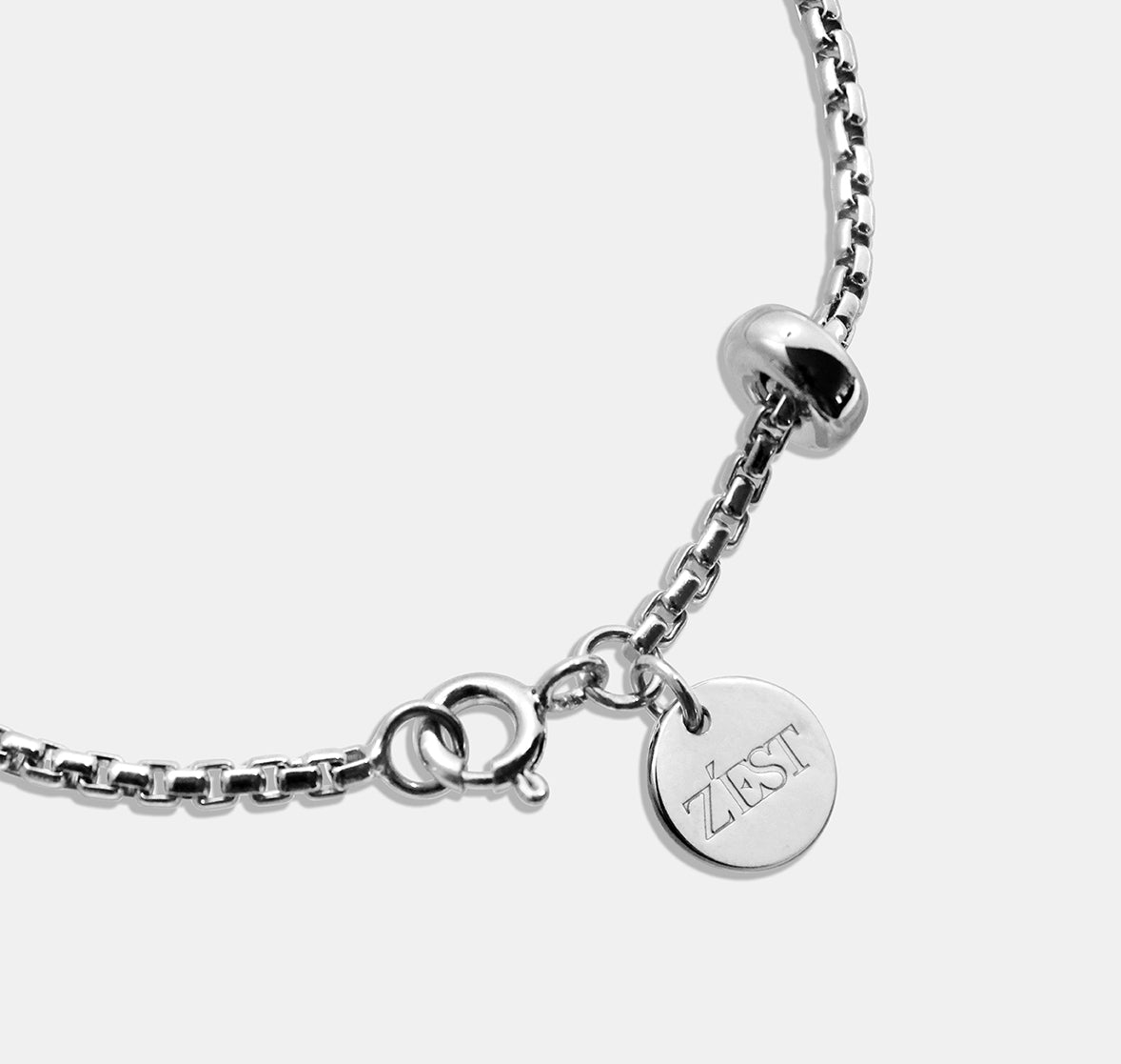Cable Chain Bracelet with Donut Bead