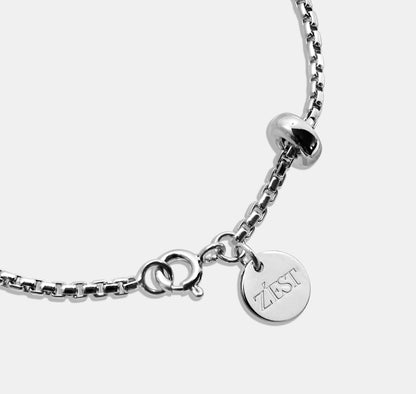 Cable Chain Bracelet with Donut Bead