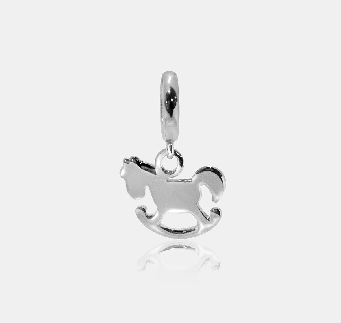 Flat Rocking Horse Charm (Traditional)