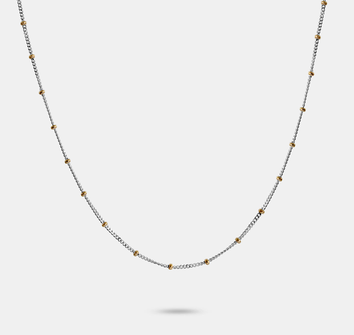 Ball Chain with Small Beads Necklace