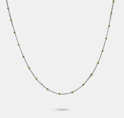 Ball Chain with Small Beads Necklace