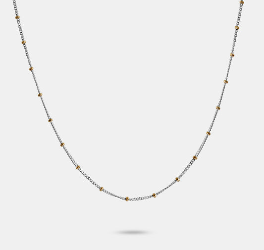 Ball Chain with Small Beads Necklace