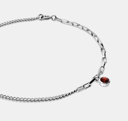 Gemstone Mixed Chain Bracelet (Drop Set)