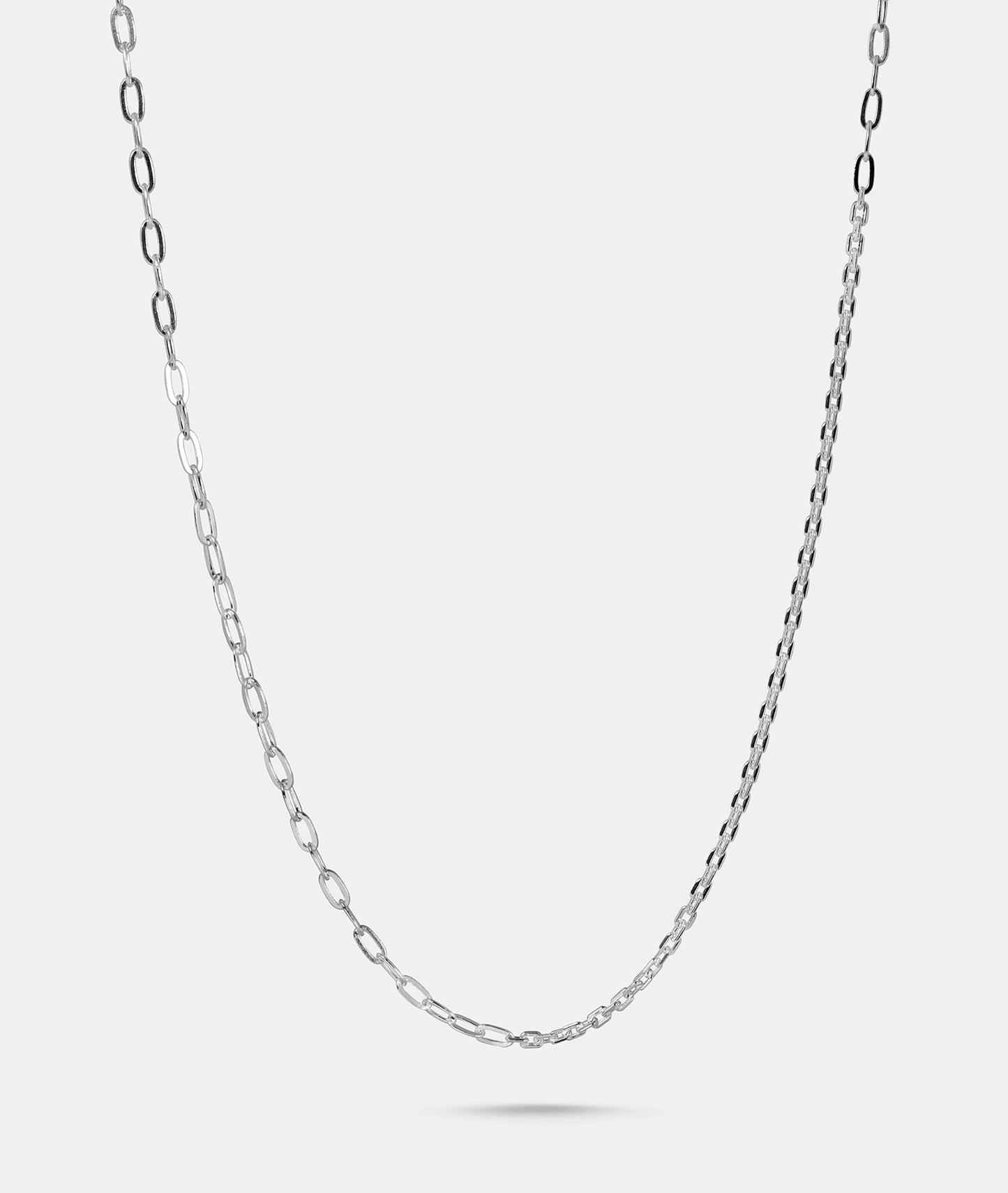 Mixed Chain Four Segment Necklace