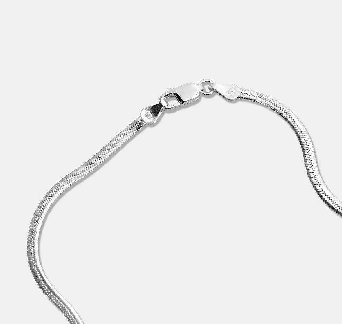 Snake Oval Chain Necklace