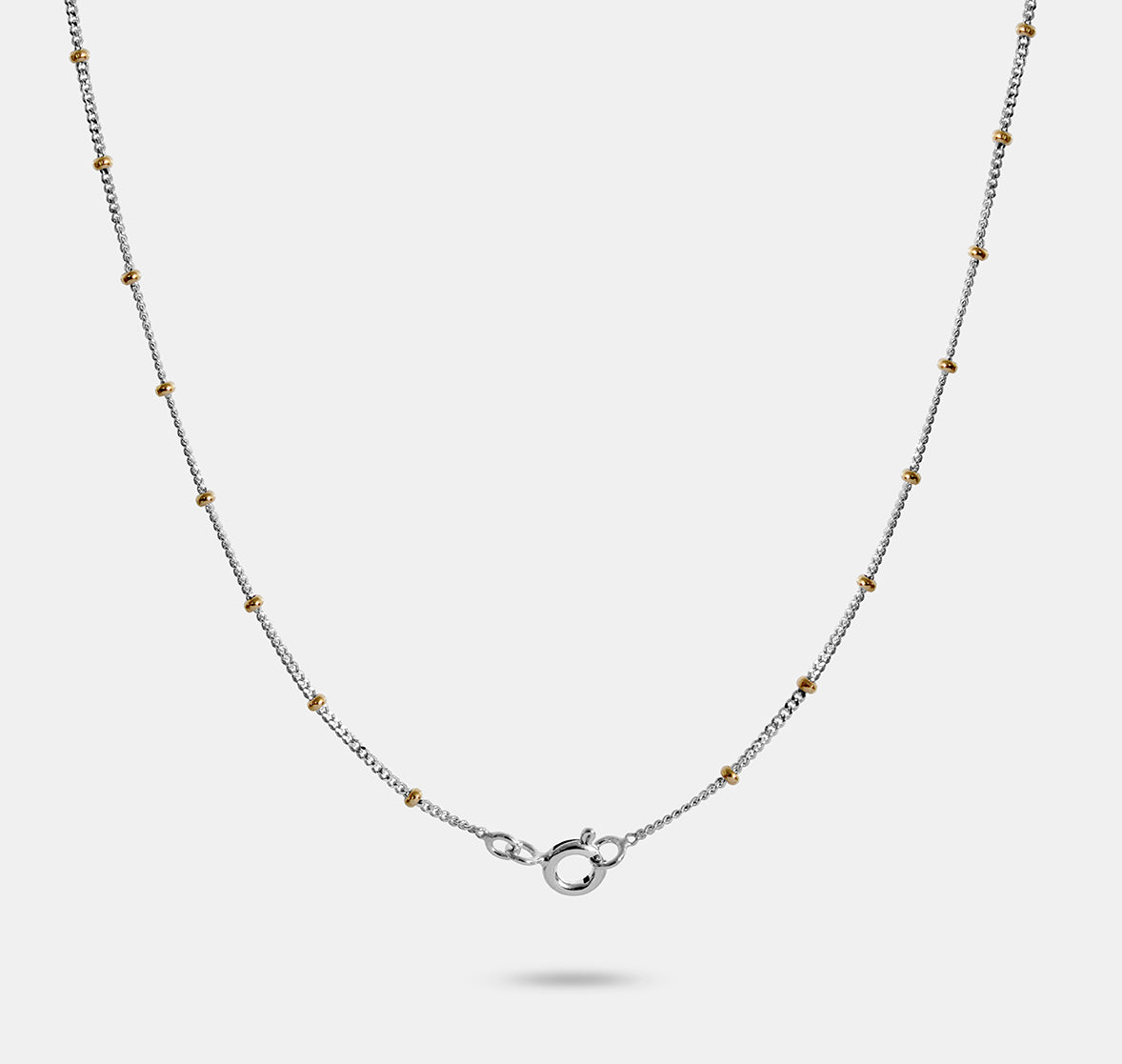 Ball Chain with Small Beads Necklace