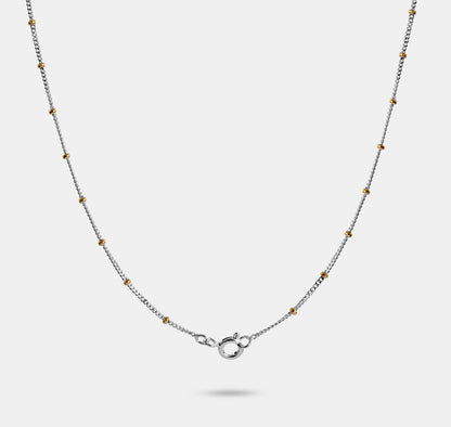 Ball Chain with Small Beads Necklace