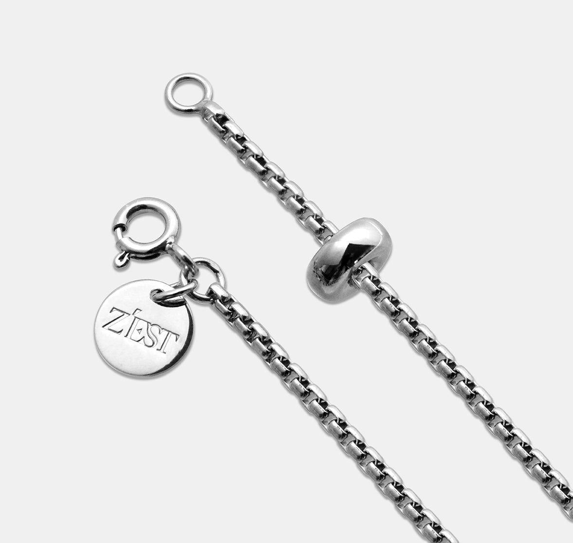 Cable Chain Bracelet with Donut Bead
